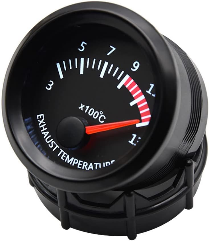 E Support Universal Car 52mm Pointer Exhaust Gas Temp Gauge Meter Kit Temperature EGT EXT White LED Light Pointer Indicator Dail Display Electronic - Image 4